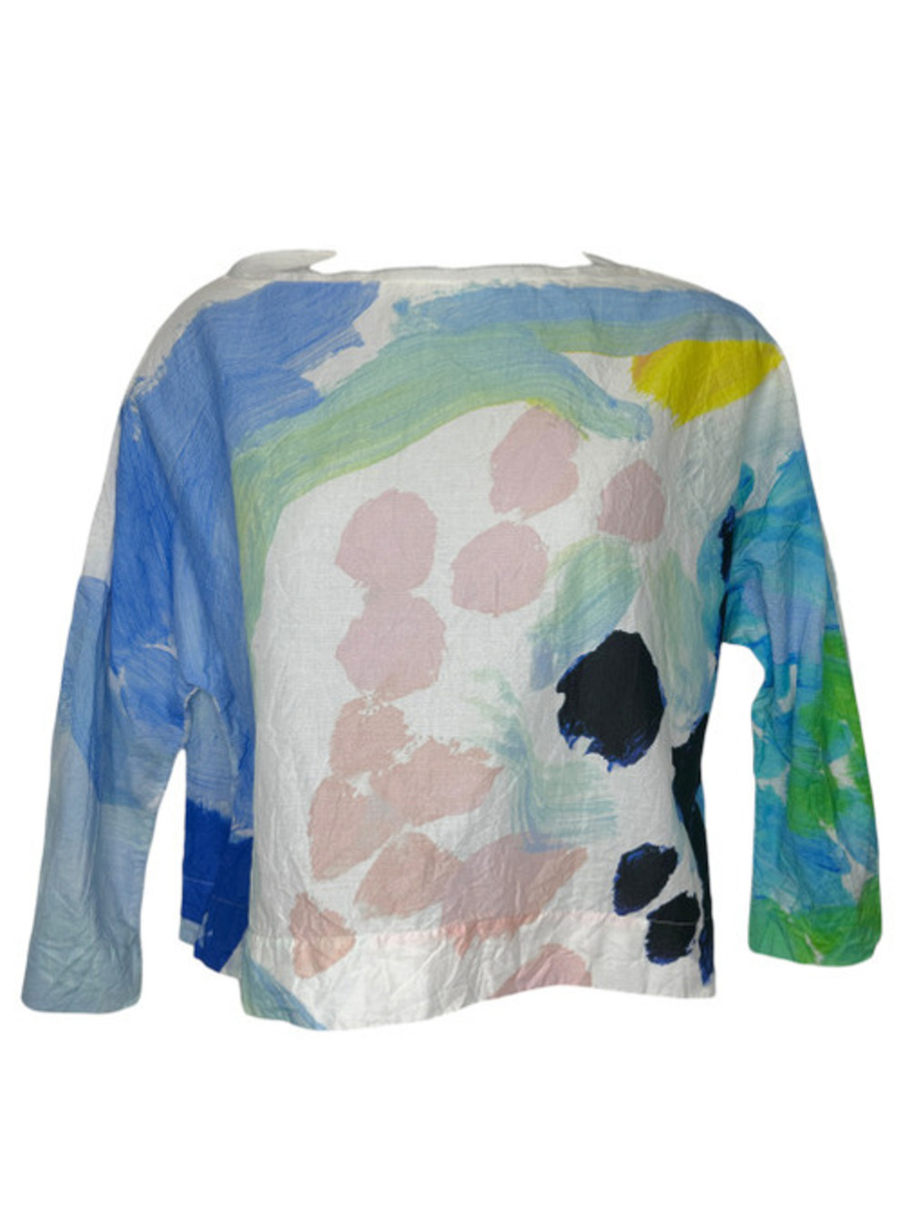 Daniela Gregis Printed Washed Cotton Lunedi Top NWT